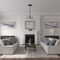 Ekena Millwork Hamilton Ceiling Medallion (Fits Canopies up to 3 3/4"), 17 3/8"OD x 1 3/4"P, Cloud Burst CM17HACBF - alternate 2